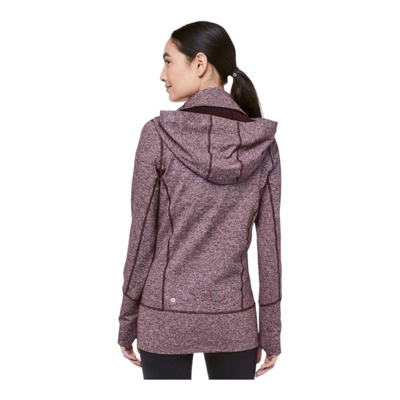 Lululemon Stride Jacket II Heathered Black Cherry size 10 nwot! - Picture 2 of 15